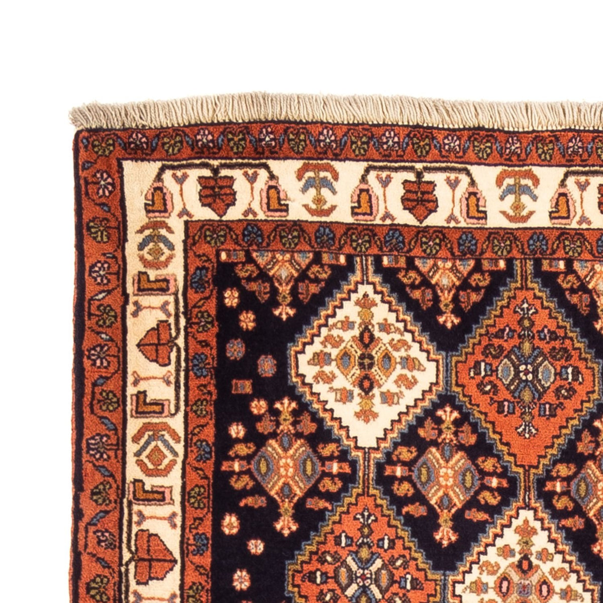 Alfombra de pasillo Alfombra persa - Nómada - 232 x 80 cm - azul oscuro