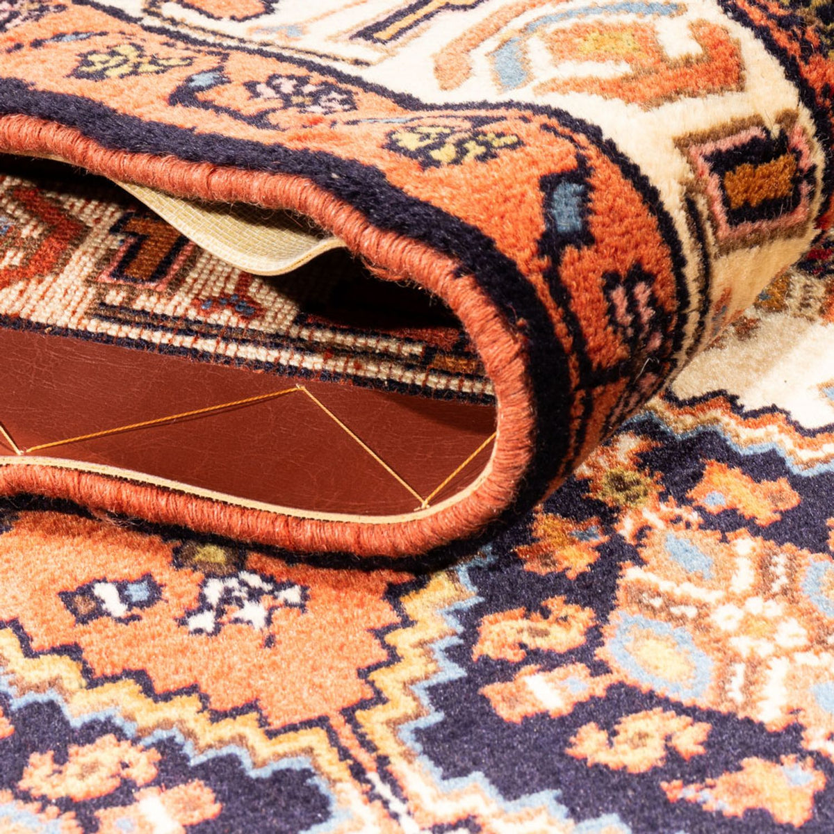 Alfombra de pasillo Alfombra persa - Nómada - 232 x 80 cm - azul oscuro