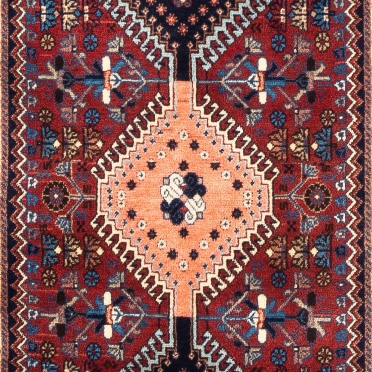 Alfombra de pasillo Alfombra persa - Nómada - 294 x 87 cm - rojo