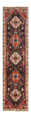 Alfombra de pasillo Alfombra persa - Nómada - 297 x 74 cm - azul oscuro