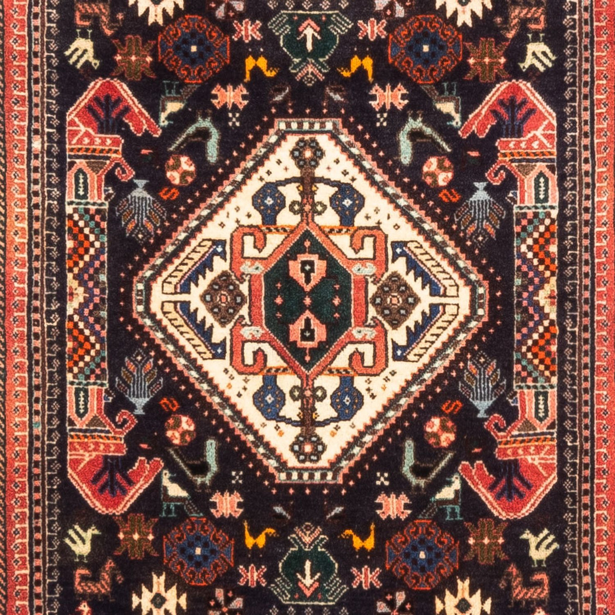 Alfombra de pasillo Alfombra persa - Nómada - 297 x 74 cm - azul oscuro