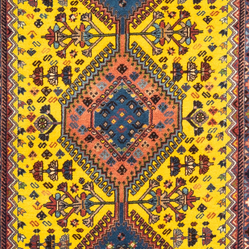 Alfombra de pasillo Alfombra persa - Nómada - 287 x 80 cm - amarillo