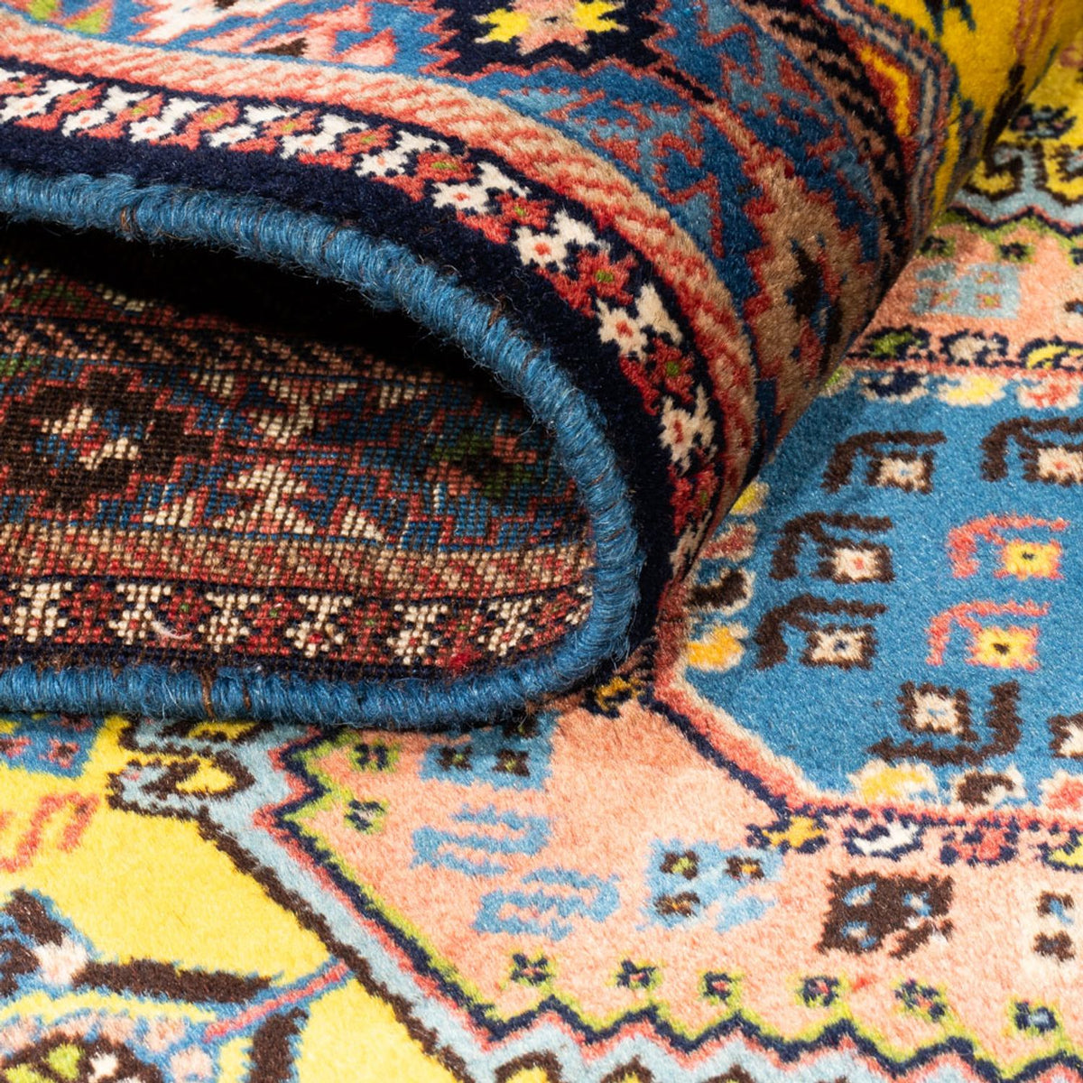 Alfombra de pasillo Alfombra persa - Nómada - 287 x 80 cm - amarillo