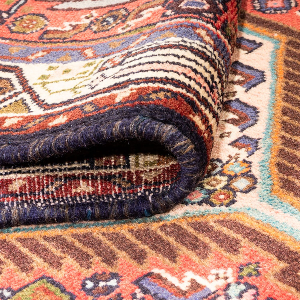 Alfombra de pasillo Alfombra persa - Nómada - 284 x 75 cm - rojo