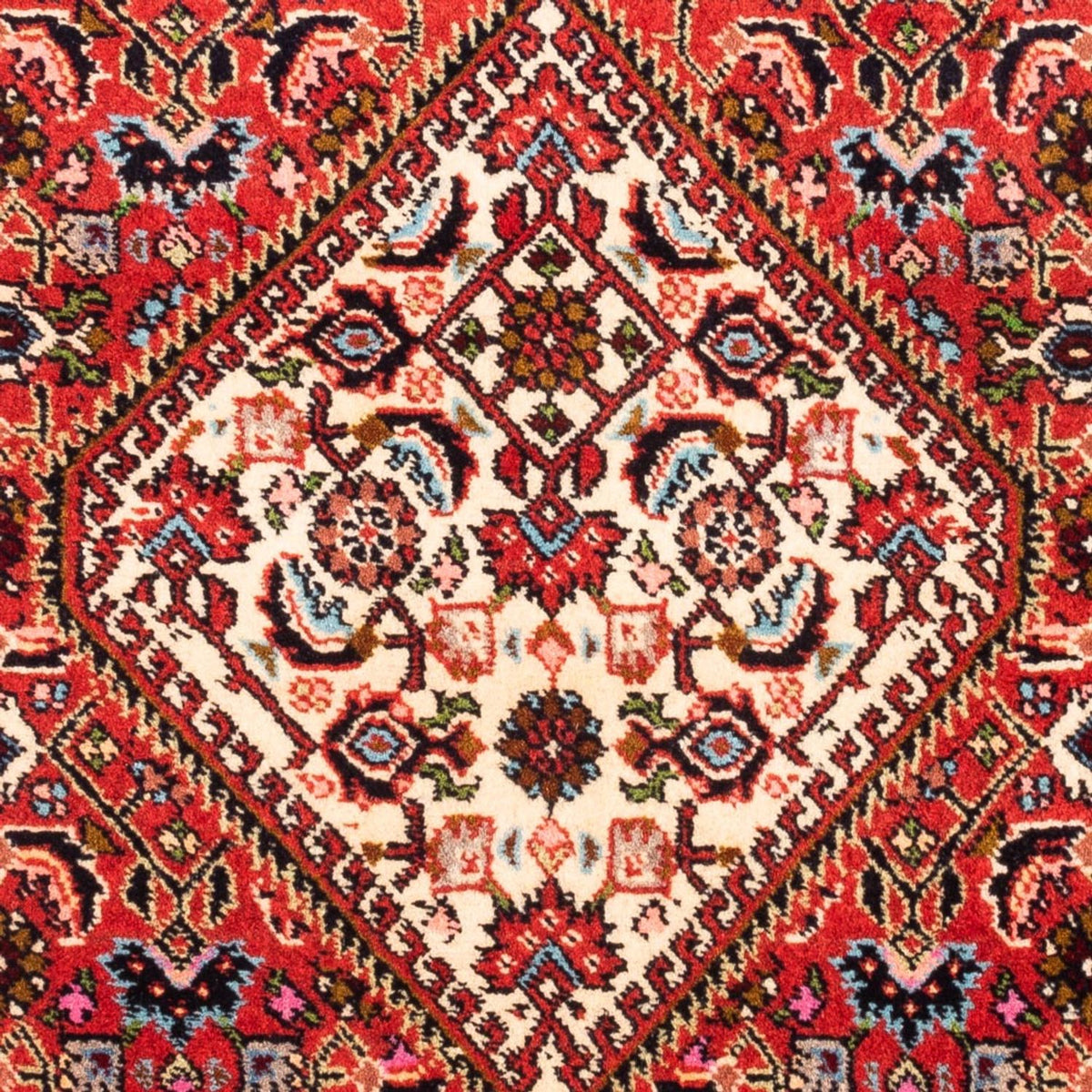Alfombra persa - Bidjar - 86 x 63 cm - rojo
