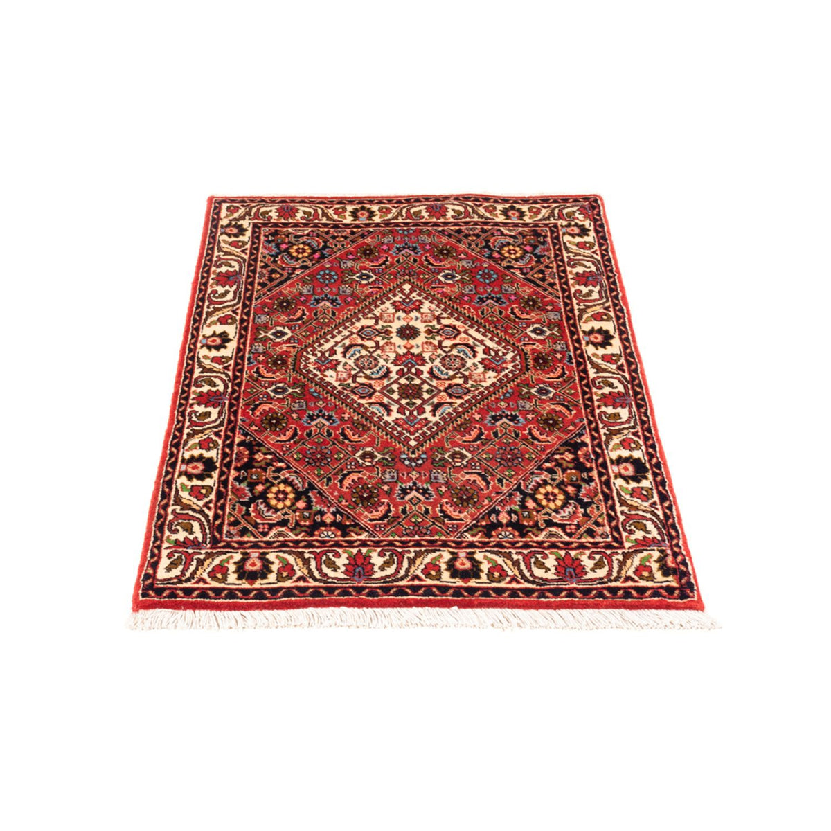Alfombra persa - Bidjar - 86 x 63 cm - rojo