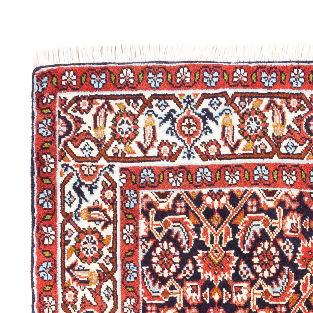 Alfombra persa - Bidjar - 100 x 66 cm - azul oscuro
