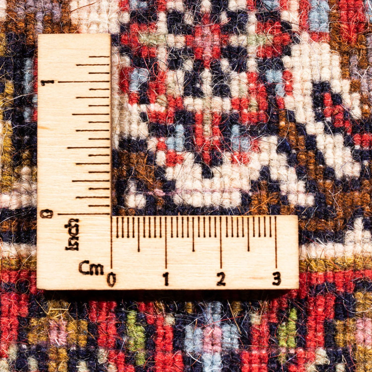 Alfombra persa - Bidjar - 110 x 67 cm - rojo