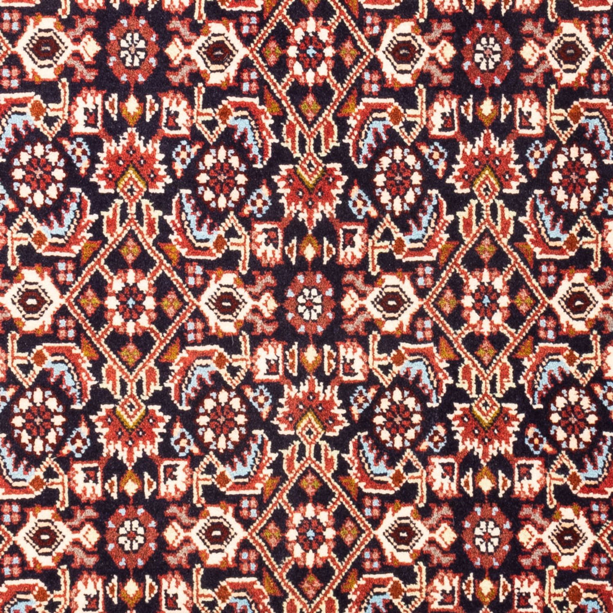 Alfombra persa - Bidjar - 98 x 72 cm - azul oscuro
