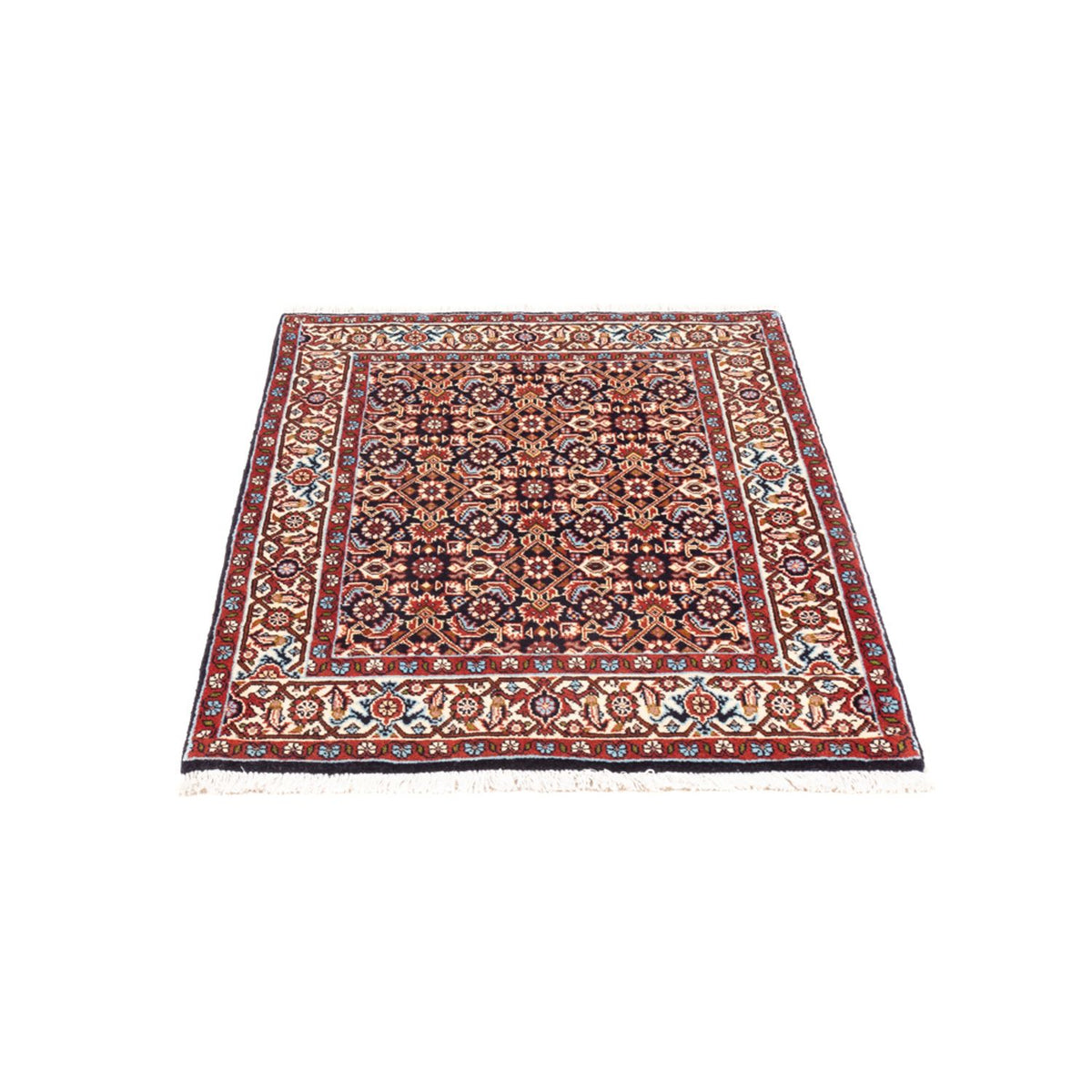 Alfombra persa - Bidjar - 98 x 72 cm - azul oscuro