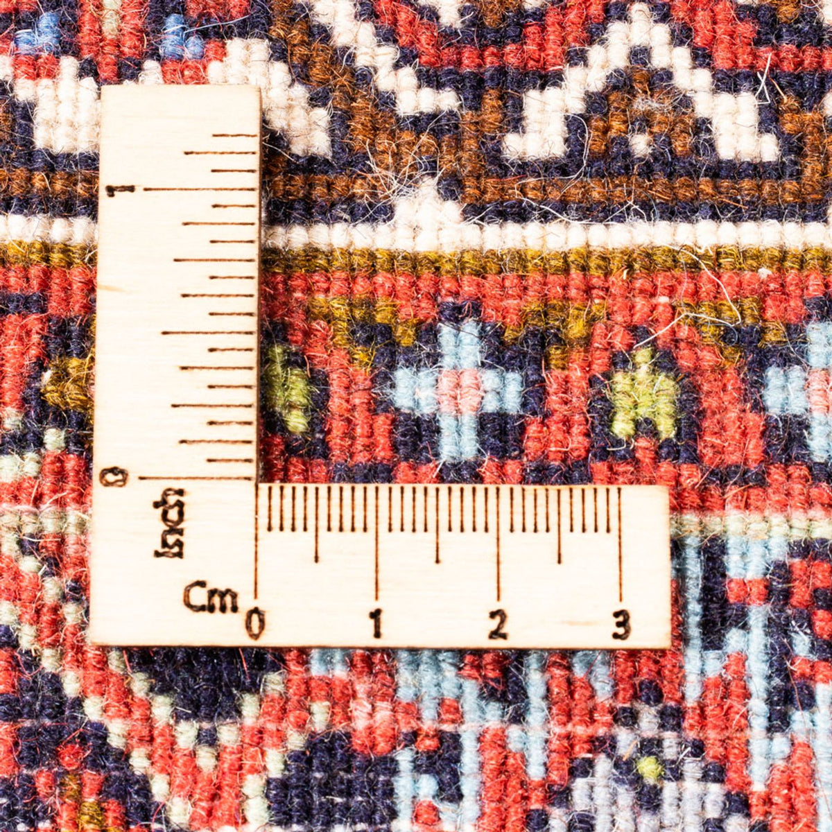 Alfombra persa - Bidjar - 102 x 72 cm - rojo