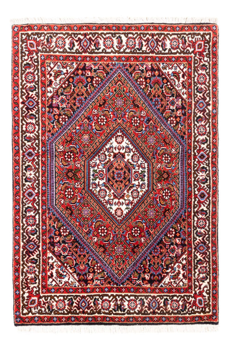 Alfombra persa - Bidjar - 100 x 70 cm - rojo