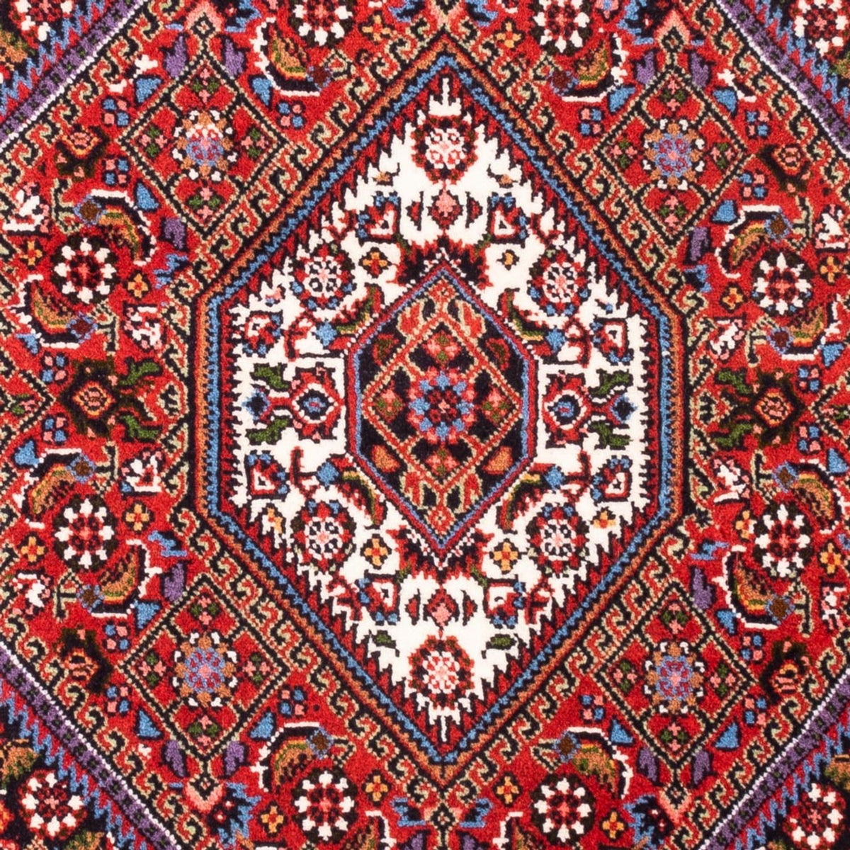 Alfombra persa - Bidjar - 100 x 70 cm - rojo