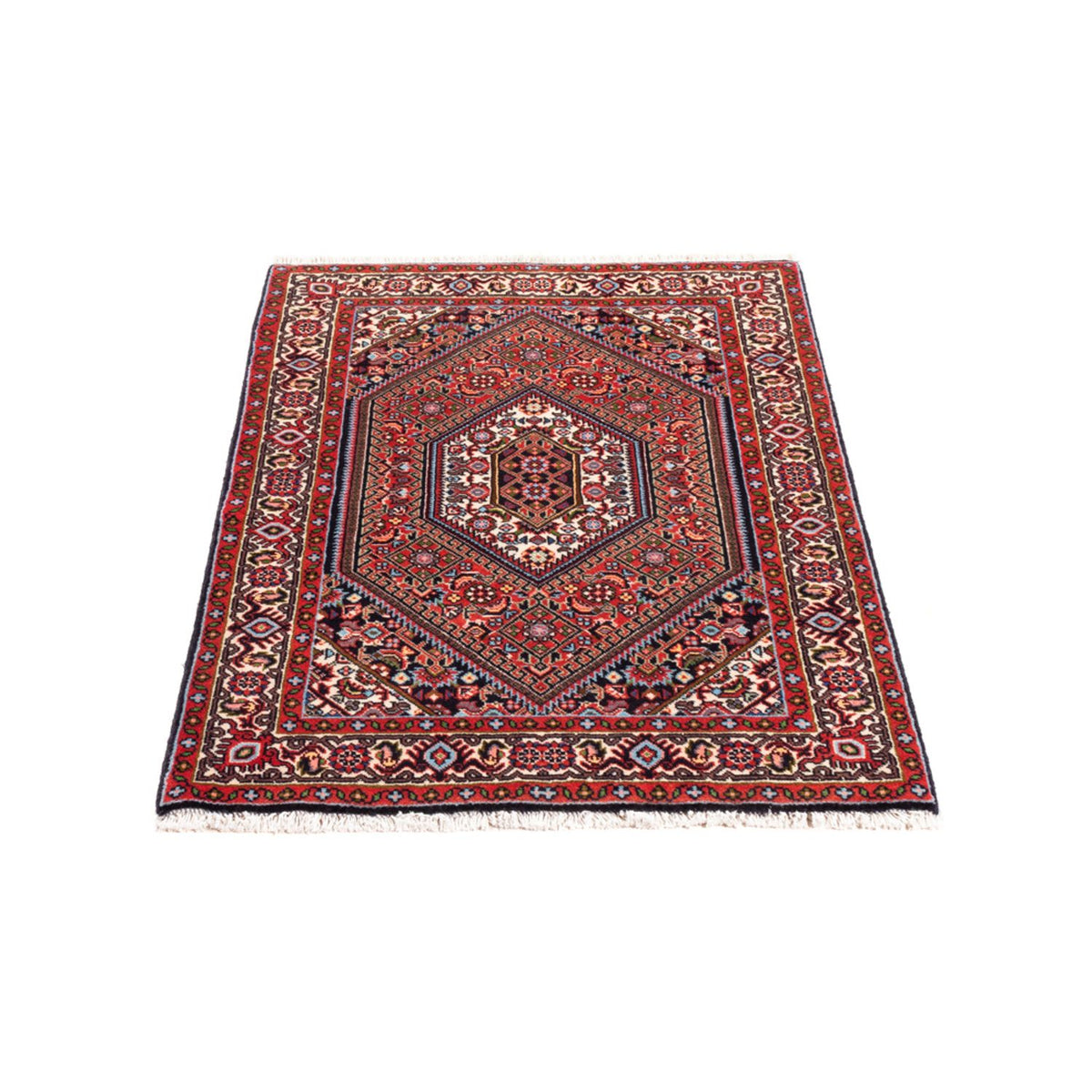 Alfombra persa - Bidjar - 98 x 68 cm - rojo