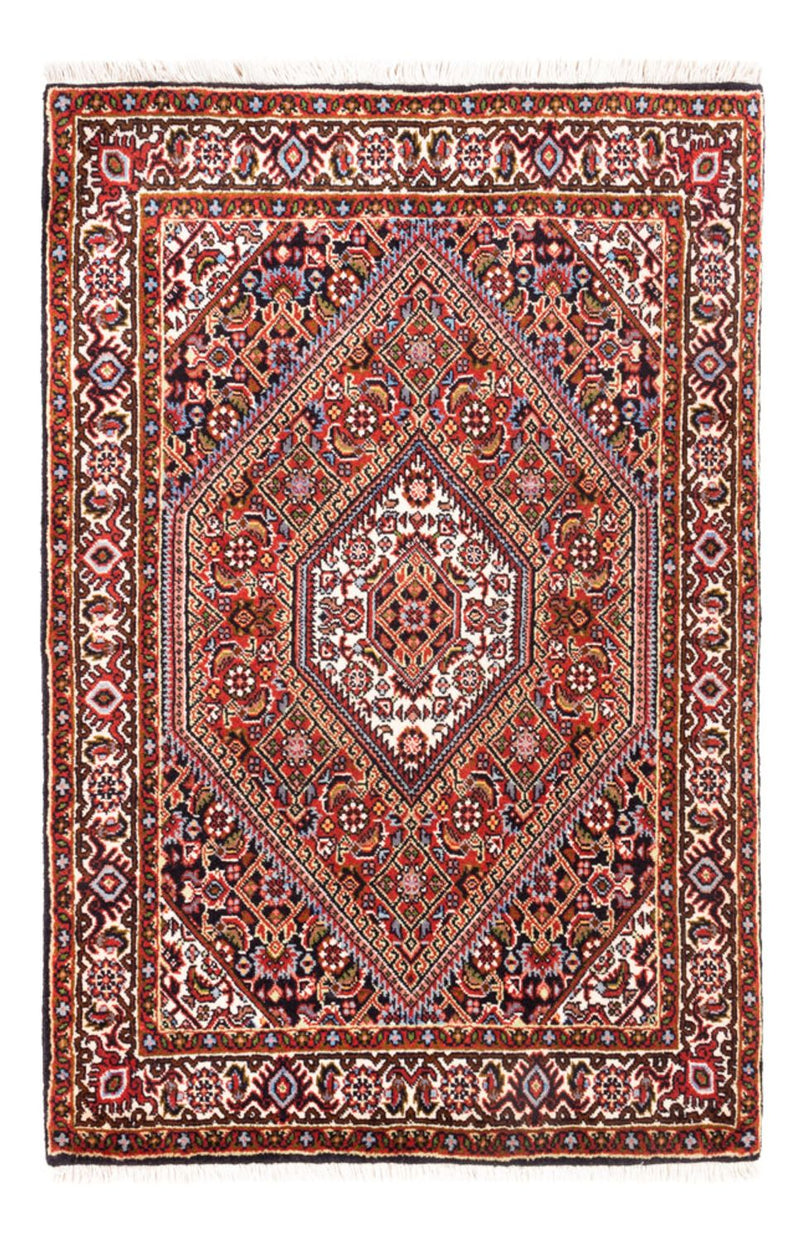 Alfombra persa - Bidjar - 90 x 70 cm - rojo