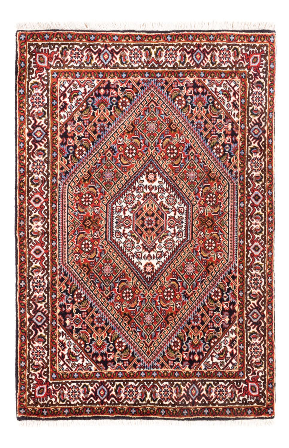 Alfombra persa - Bidjar - 90 x 70 cm - rojo