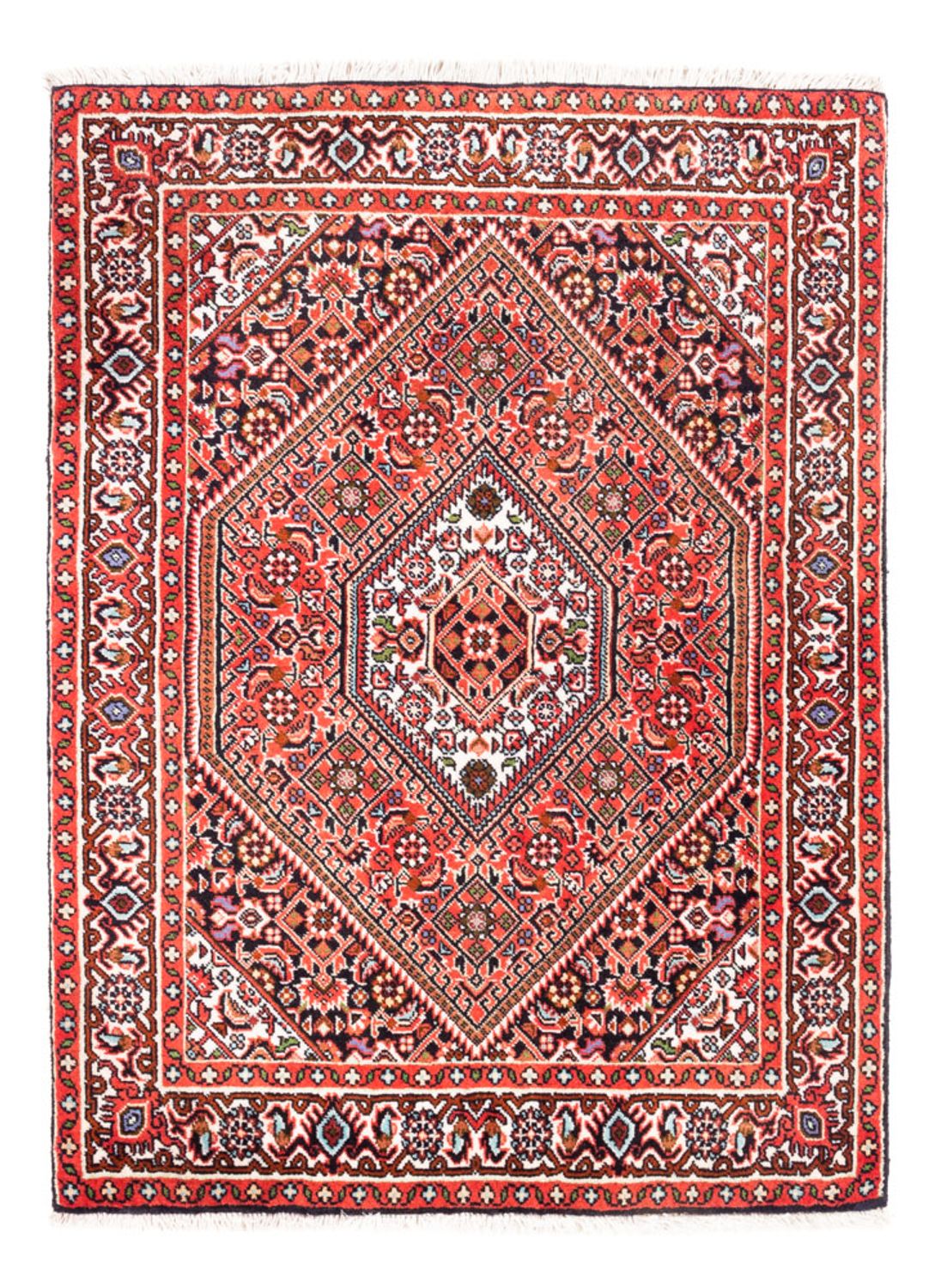 Alfombra persa - Bidjar - 94 x 72 cm - rojo