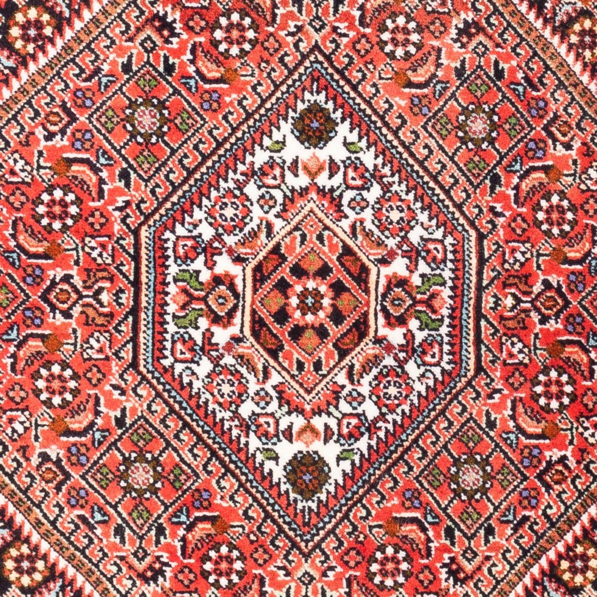 Alfombra persa - Bidjar - 94 x 72 cm - rojo