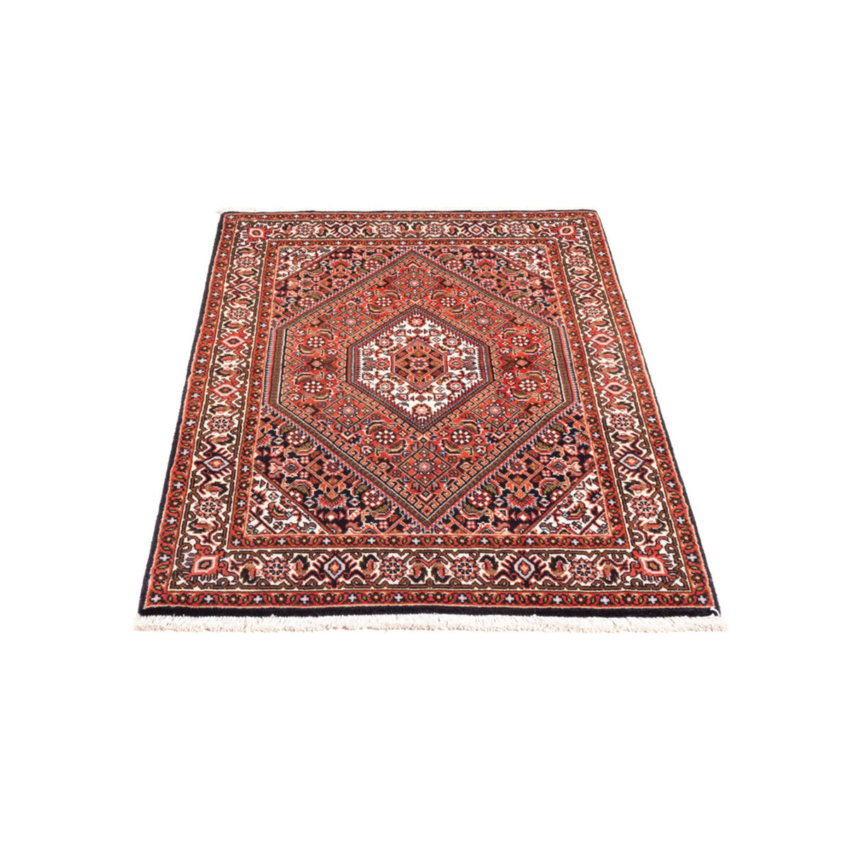 Alfombra persa - Bidjar - 102 x 71 cm - rojo