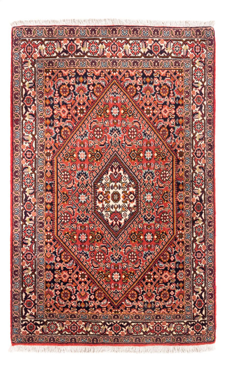 Alfombra persa - Bidjar - 109 x 70 cm - rojo