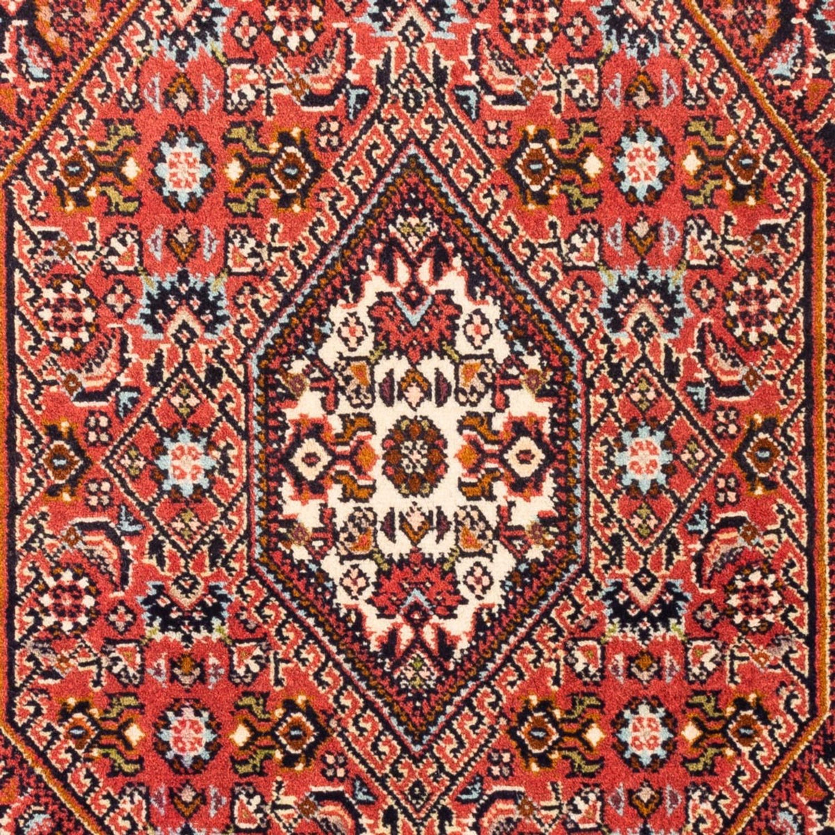 Alfombra persa - Bidjar - 109 x 70 cm - rojo