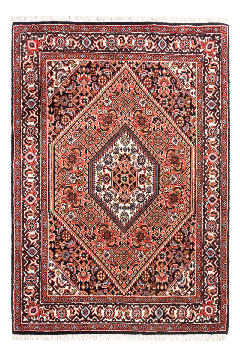 Alfombra persa - Bidjar - 104 x 74 cm - rojo