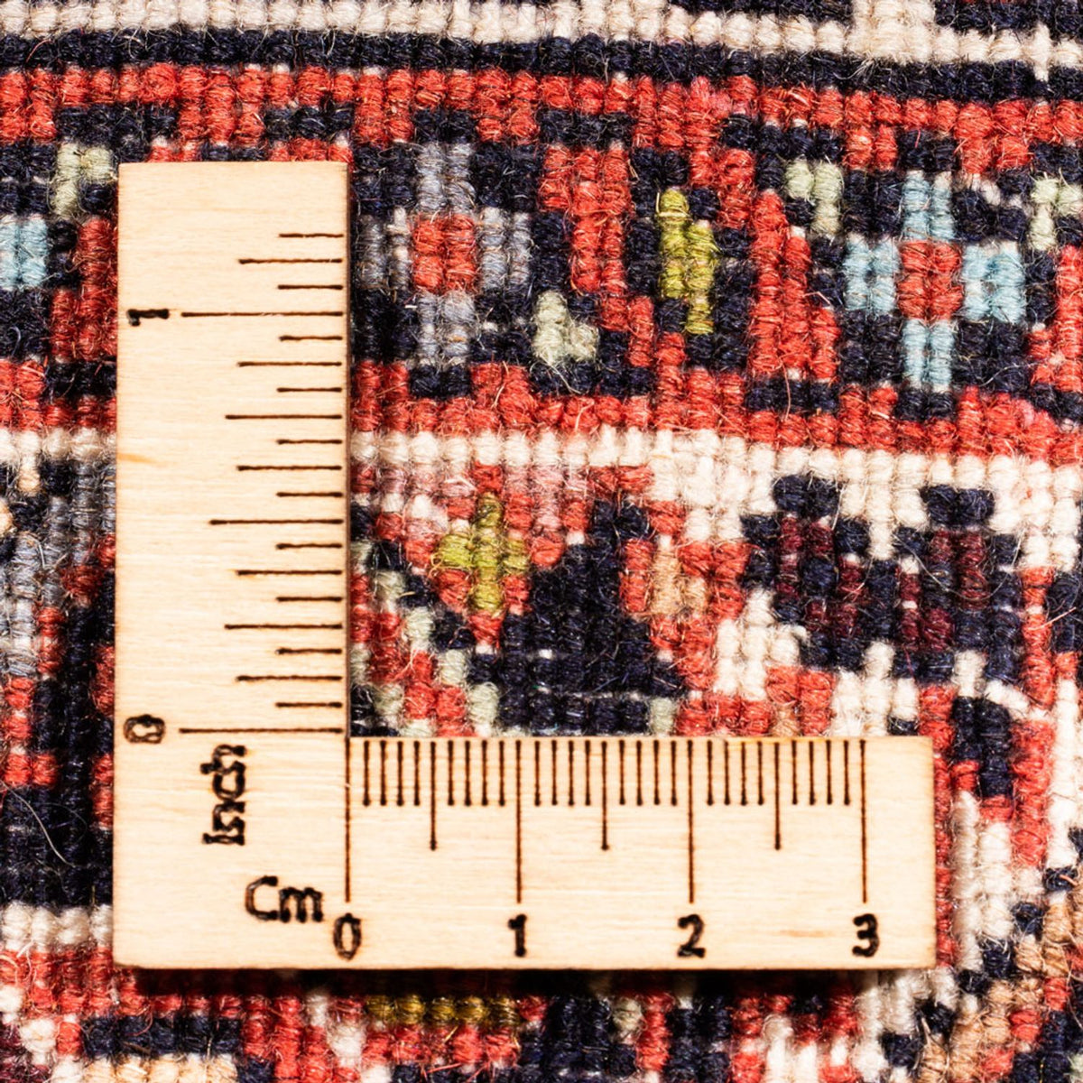 Alfombra persa - Bidjar - 104 x 74 cm - rojo