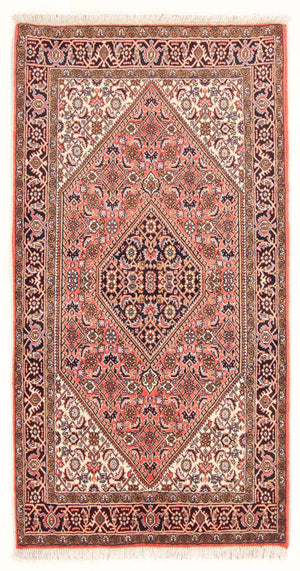Alfombra persa - Bidjar - 155 x 84 cm - rojo