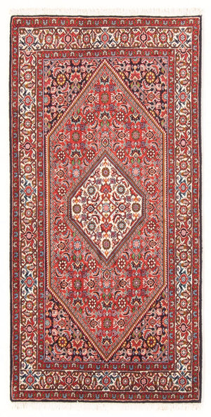 Alfombra persa - Bidjar - 158 x 84 cm - rojo