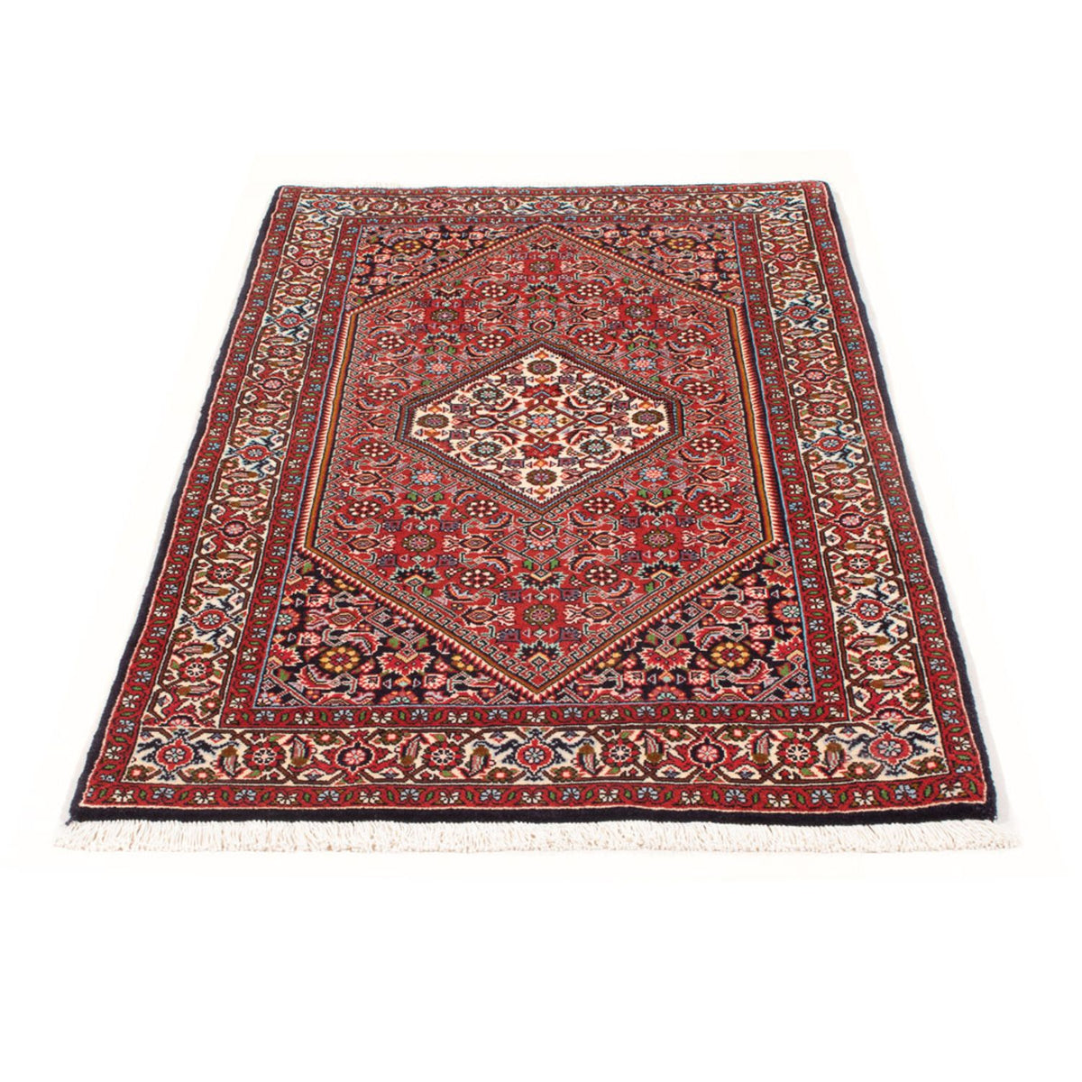 Alfombra persa - Bidjar - 158 x 84 cm - rojo