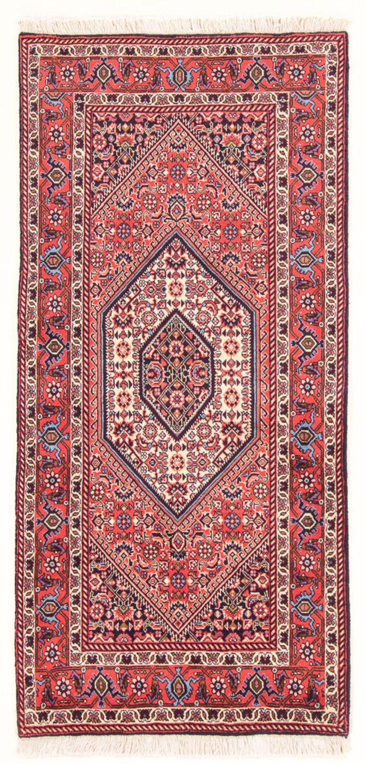 Alfombra persa - Bidjar - 152 x 78 cm - rojo