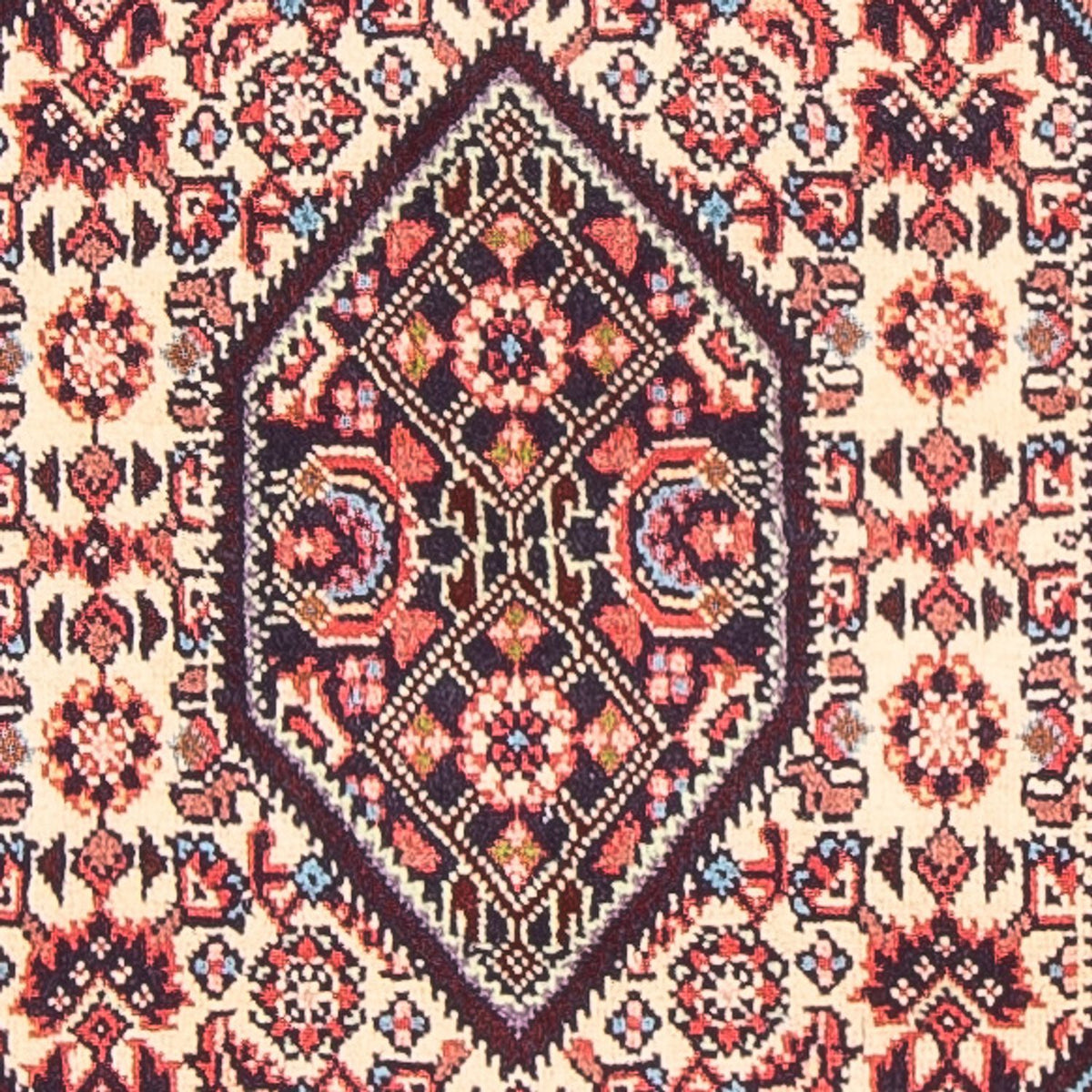 Alfombra persa - Bidjar - 152 x 78 cm - rojo