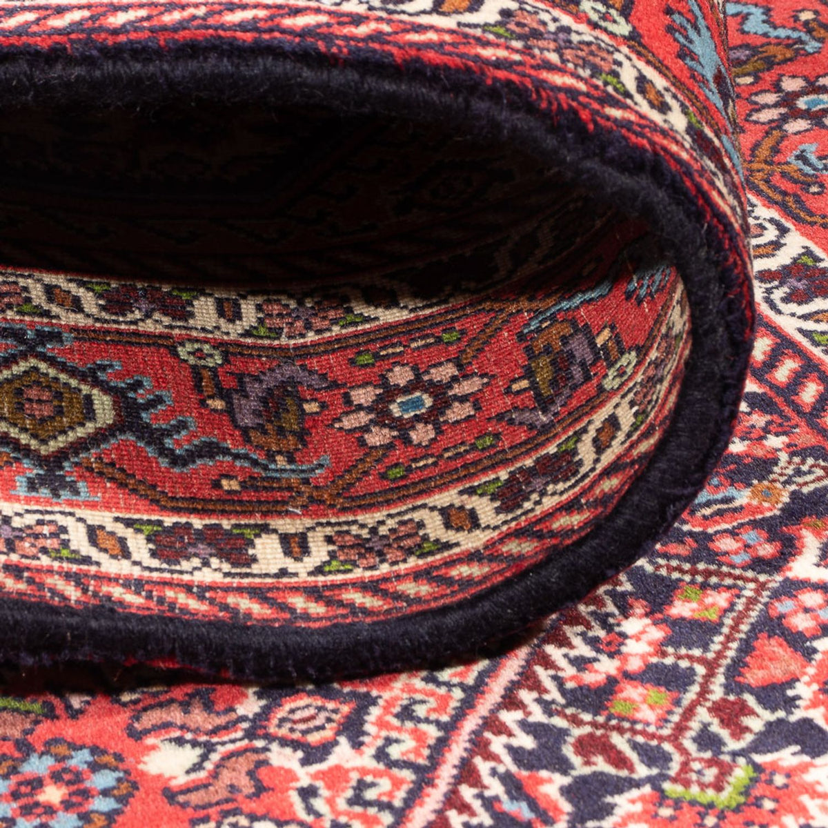 Alfombra persa - Bidjar - 152 x 78 cm - rojo