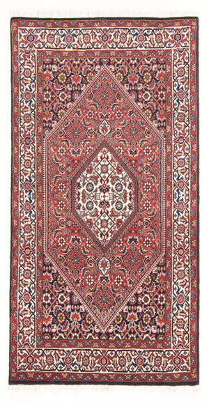 Alfombra persa - Bidjar - 151 x 80 cm - rojo