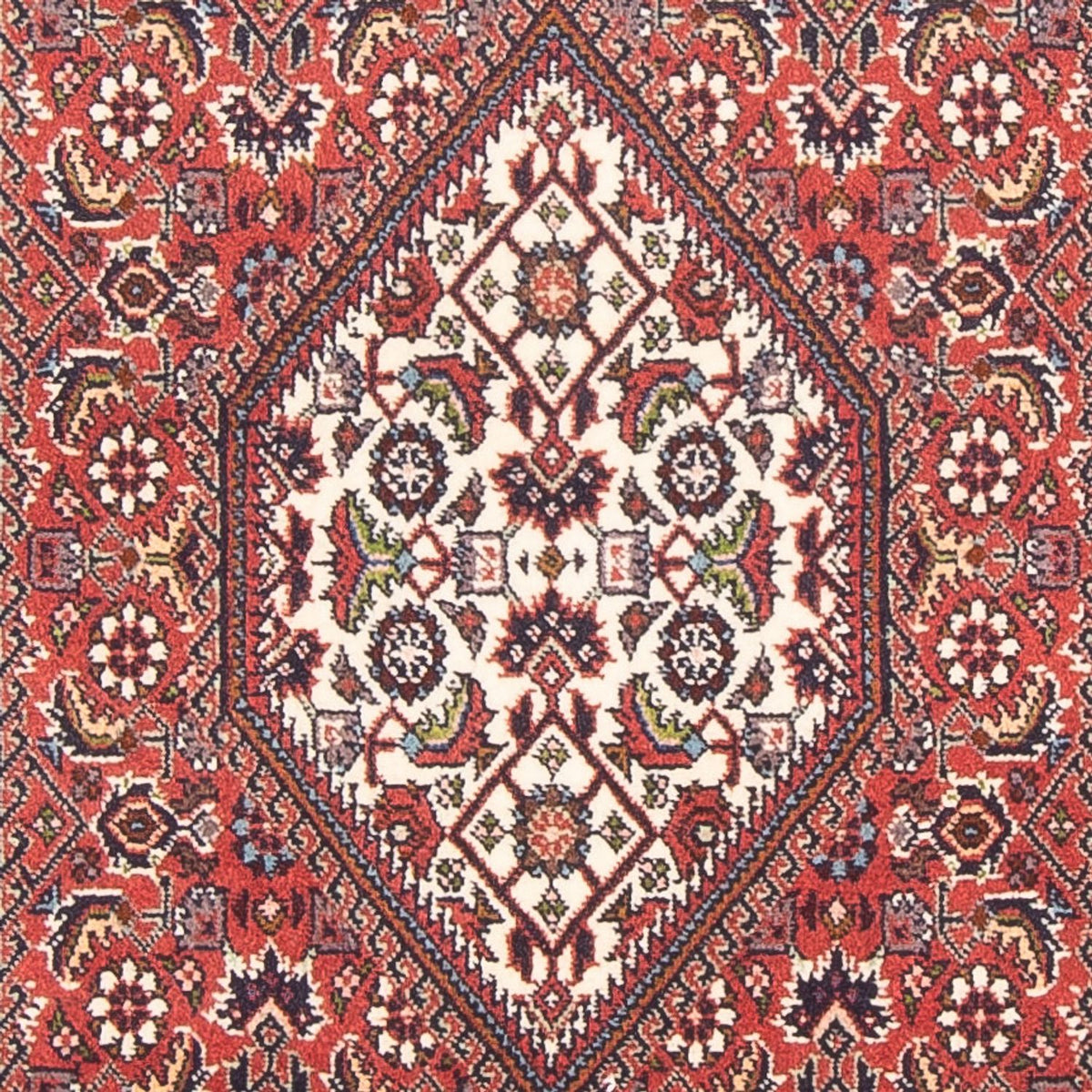 Alfombra persa - Bidjar - 151 x 80 cm - rojo