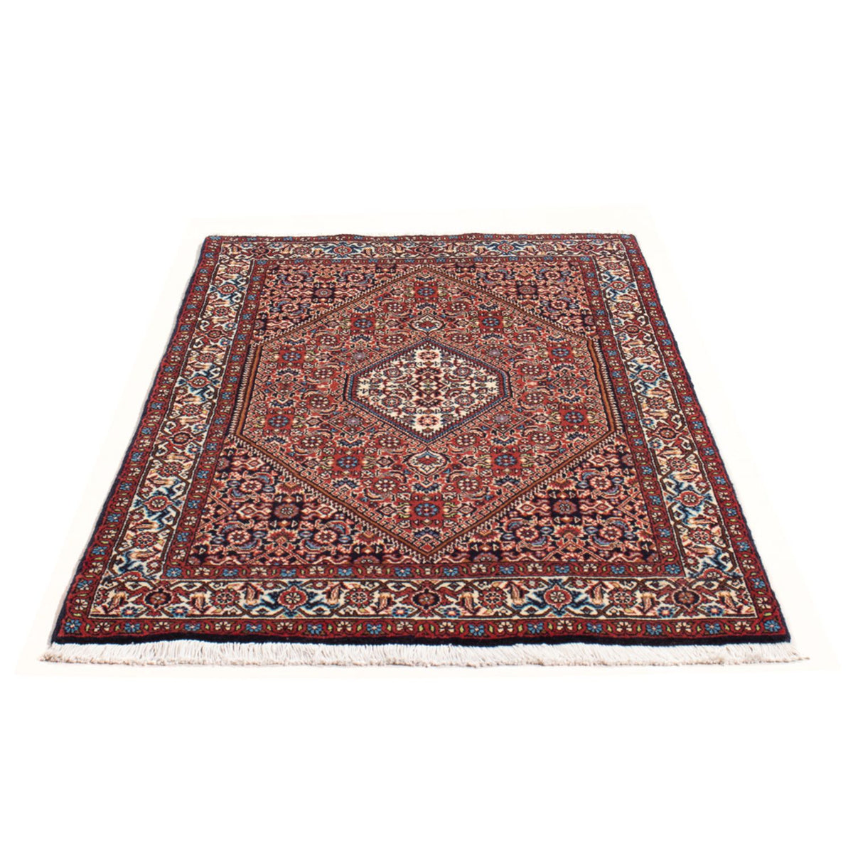 Alfombra persa - Bidjar - 151 x 82 cm - rojo