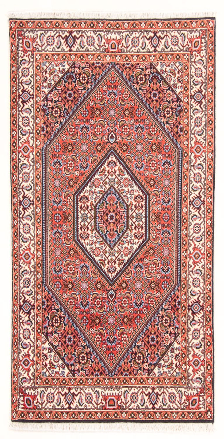 Alfombra persa - Bidjar - 154 x 83 cm - rojo