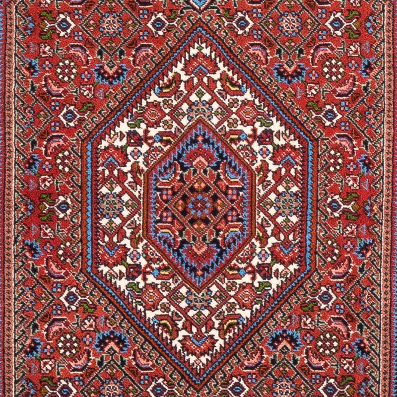 Alfombra persa - Bidjar - 144 x 83 cm - rojo