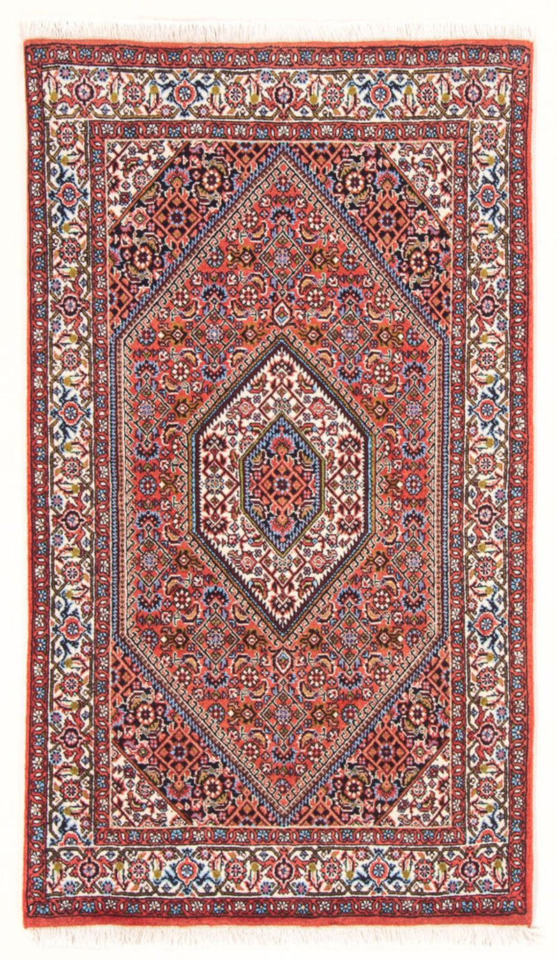 Alfombra persa - Bidjar - 138 x 84 cm - rojo