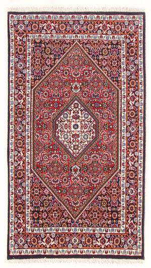 Alfombra persa - Bidjar - 138 x 83 cm - rojo