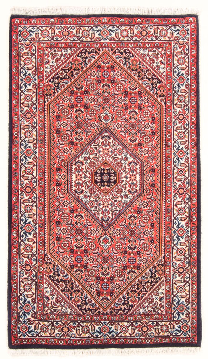 Alfombra persa - Bidjar - 144 x 90 cm - rojo