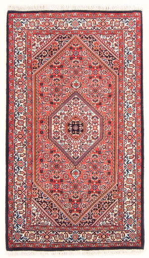 Alfombra persa - Bidjar - 144 x 90 cm - rojo