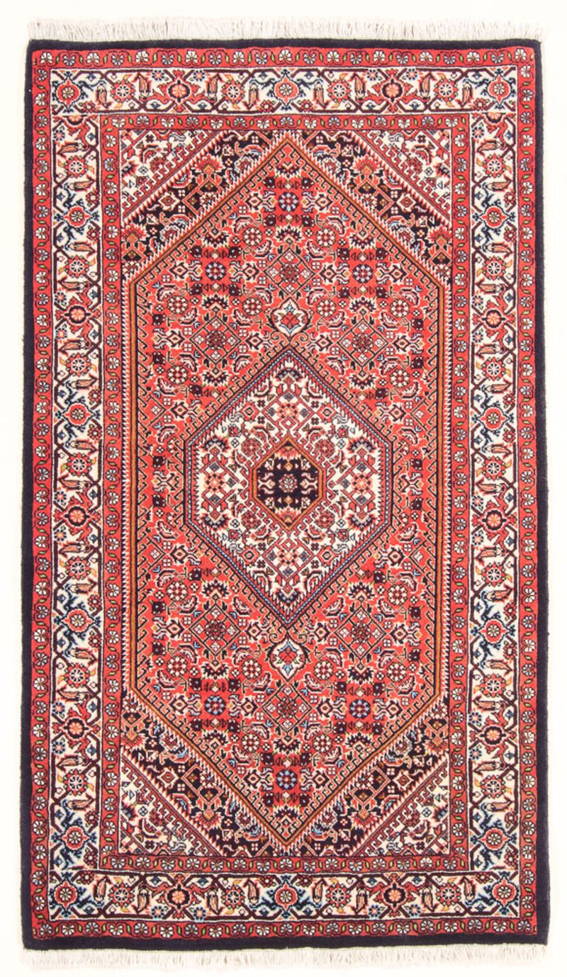 Alfombra persa - Bidjar - 144 x 90 cm - rojo