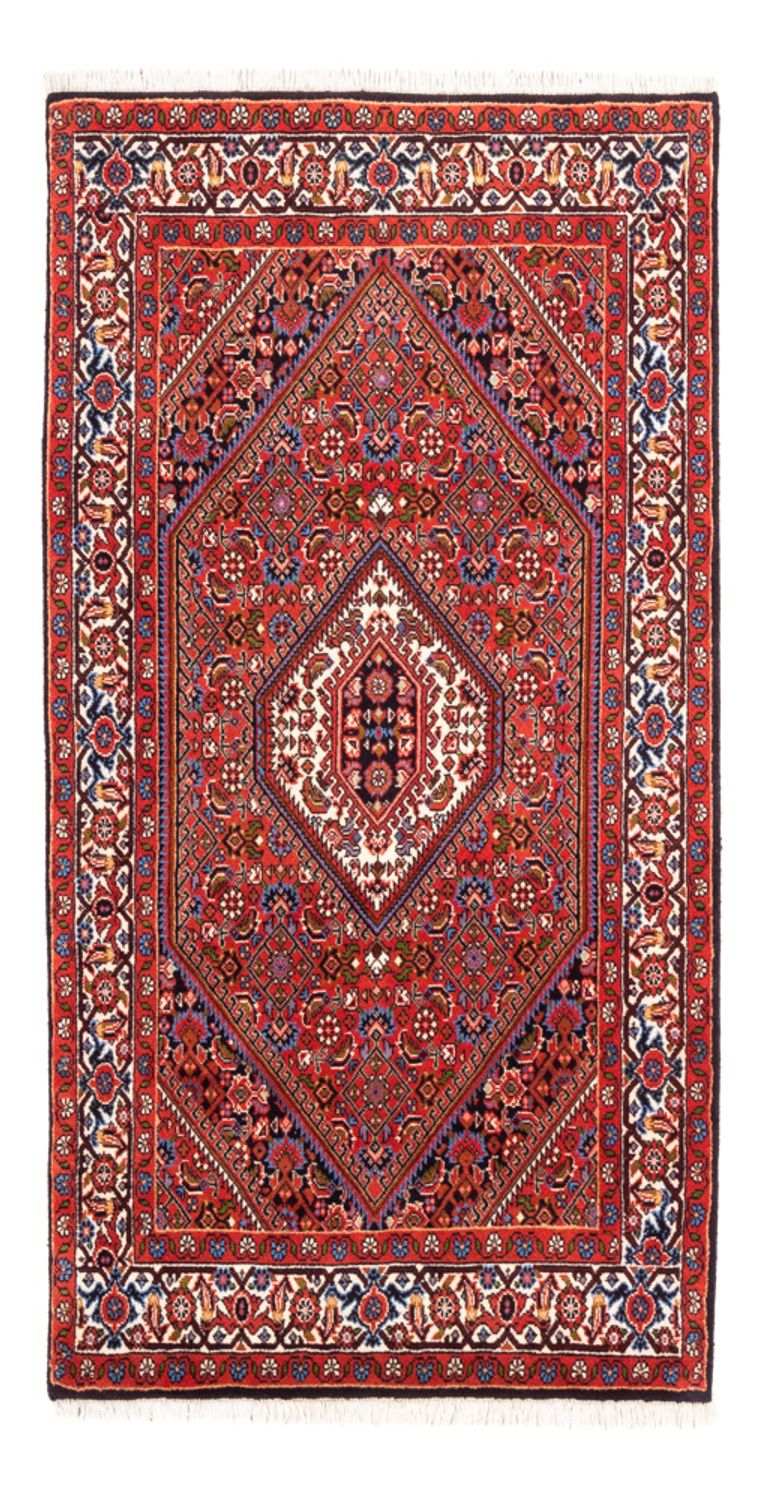 Alfombra persa - Bidjar - 146 x 83 cm - rojo