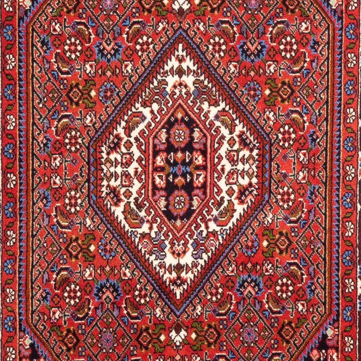 Alfombra persa - Bidjar - 146 x 83 cm - rojo