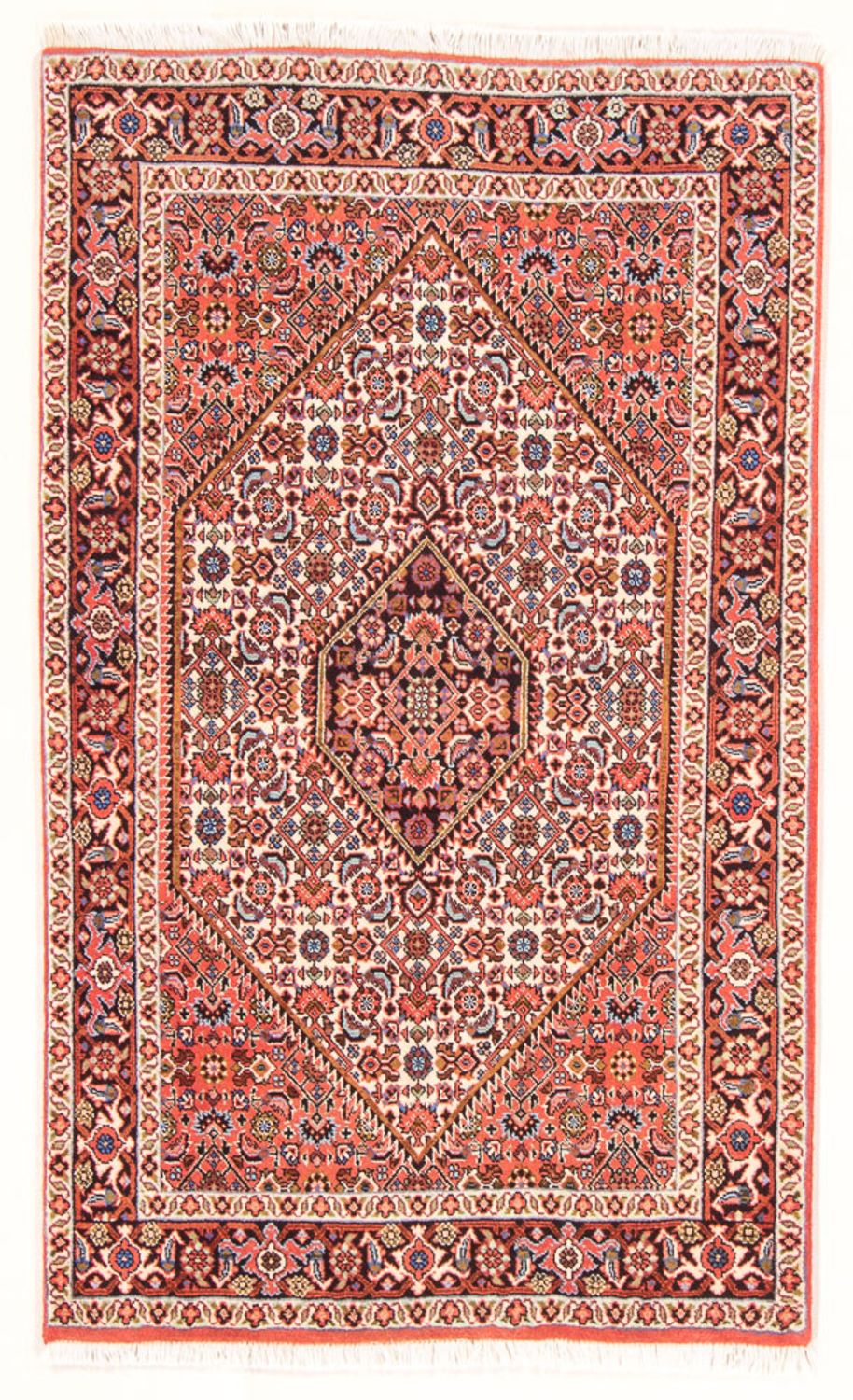 Alfombra persa - Bidjar - 135 x 84 cm - rojo