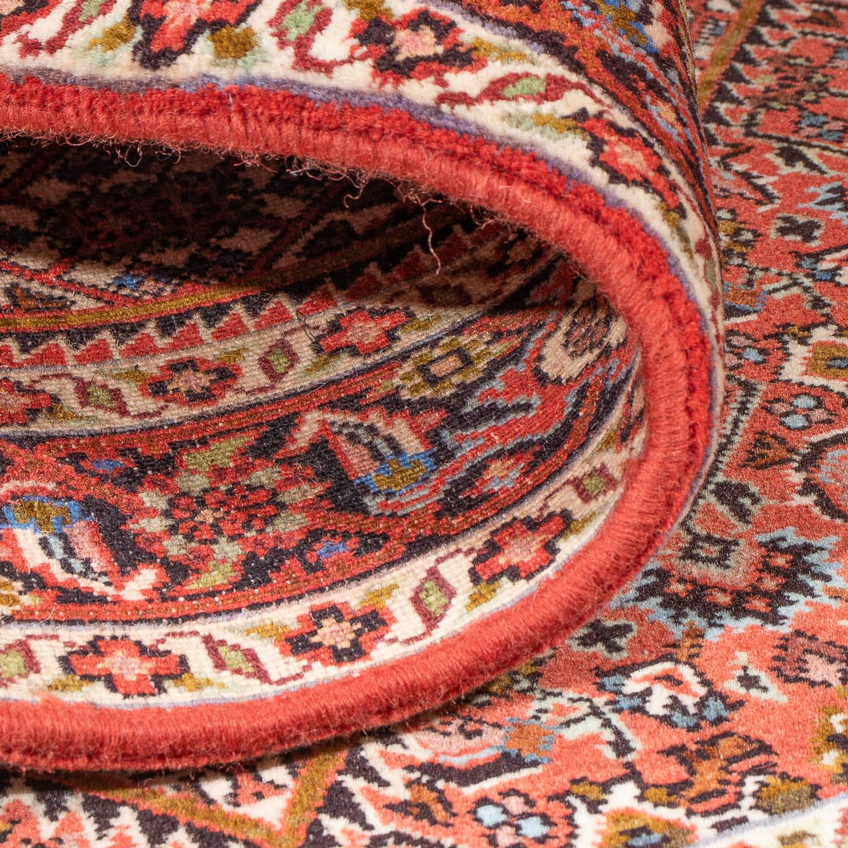 Alfombra persa - Bidjar - 135 x 84 cm - rojo