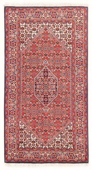Alfombra persa - Bidjar - 152 x 82 cm - rojo