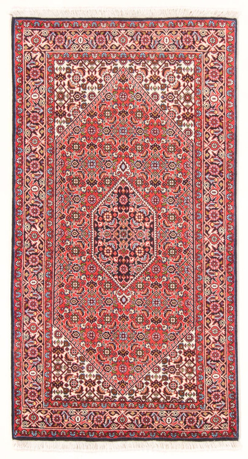Alfombra persa - Bidjar - 152 x 82 cm - rojo