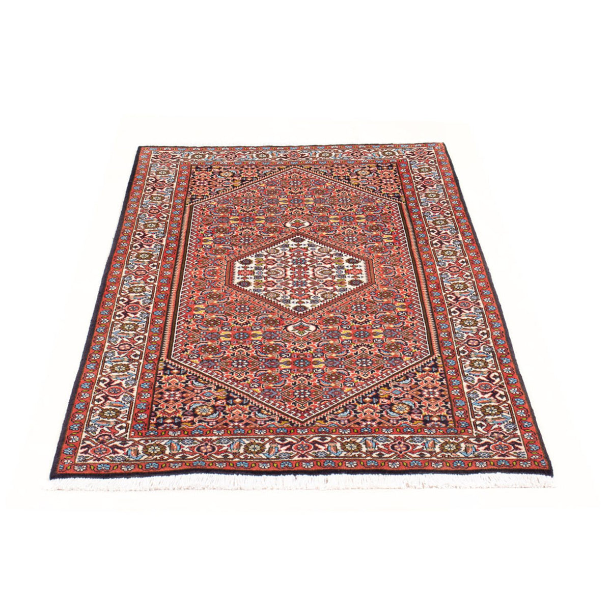 Alfombra persa - Bidjar - 144 x 83 cm - rojo